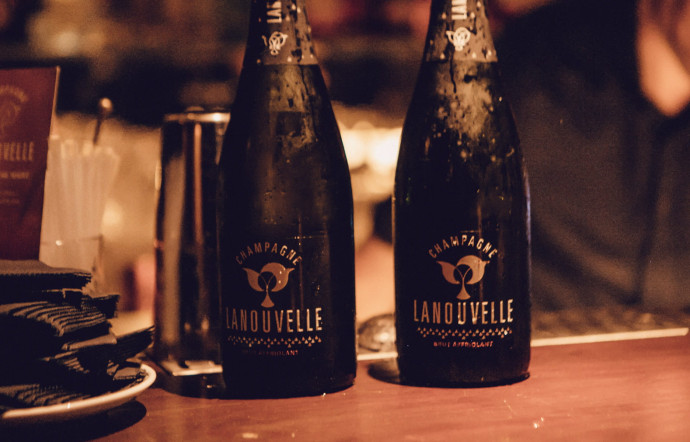 Brut affriolant, Champagne Lanouvelle, 78% pinot noir, 12% chardonnay, 10% pinot meunier, 36 €.