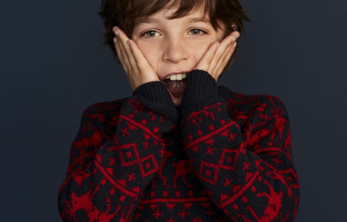 Ce pull motif jacquard remet le look vintage au goût du jour !