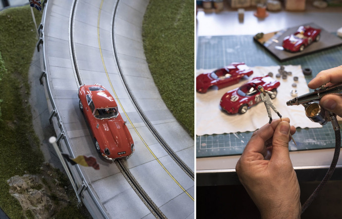 Entre ces deux activités, il s’était d’abord dédié à la fabrication de voitures miniatures, à l’échelle 1/32, notamment de Simca CG.