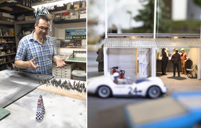 Denis Bontemps confie la fabrication de ses figurines à Protop Création. Elles sont ensuite peintes par une graphiste experte en pinstriping.