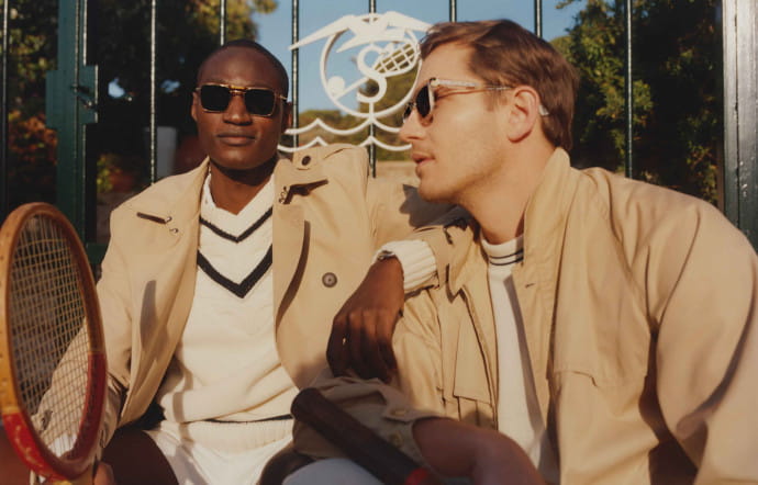 Les solaires Montgomery (gauche) et Quinn Sun (droite) faisant écho à l’univers de Wimbledon.