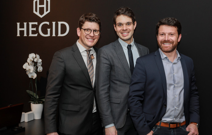 De gauche à droite, Henrik Gauché, Emeric Delalandre et Grégory Gauché.