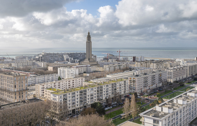 Le centre-ville du Havre est l’oeuvre de l’architecte Auguste Perret.