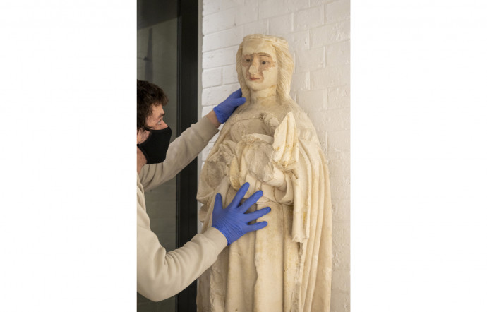 Lors de notre reportage, les équipes d’Aïnu travaillaient sur le chantier de rénovation du musée Carnavalet, achevé au printemps.