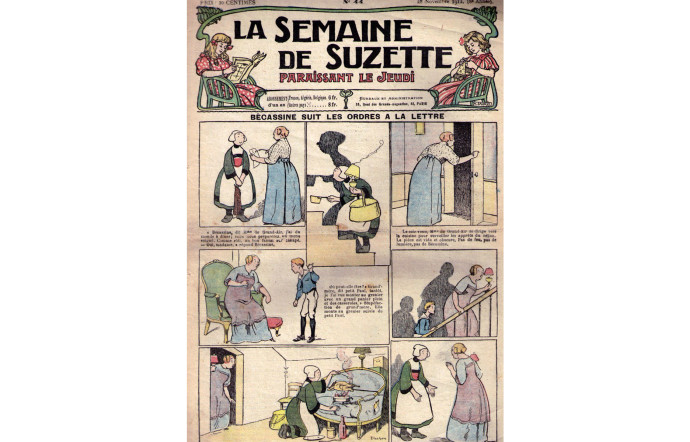 En 1905, Bécassine entre en scène dans l’hebdomadaire La Semaine de Suzette.
