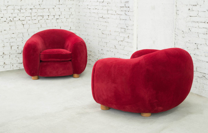 Fauteuil Ours polaire, Jean Royere.