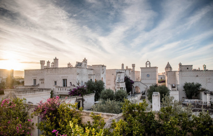 Les villas du Borgo Egnazia, faites de pierres locales et de tuf, sont signées de l’architecte Pino Brescia.