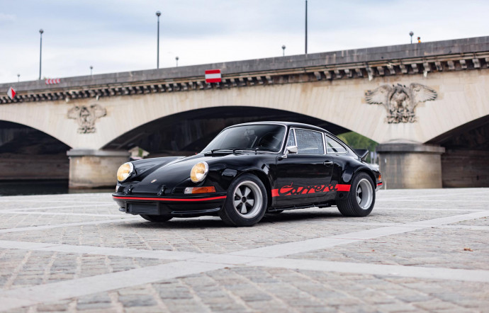 Porsche 911 2,8L SLR, 1973, estimée entre 1 500 000 et 1 800 000 €.