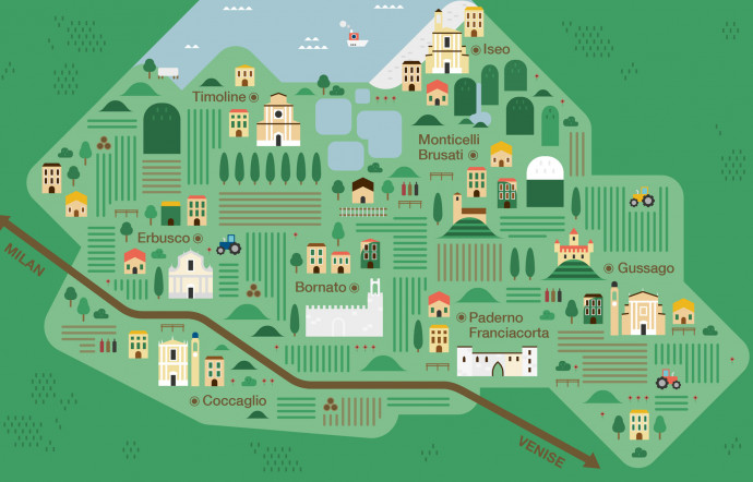 La région de Franciacorta.