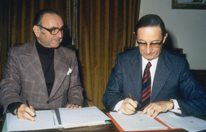 Jean Hemard (Pernod) et Paul Ricard.