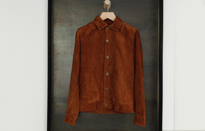 La veste en cuir Clint, bientôt de retour en précommande.