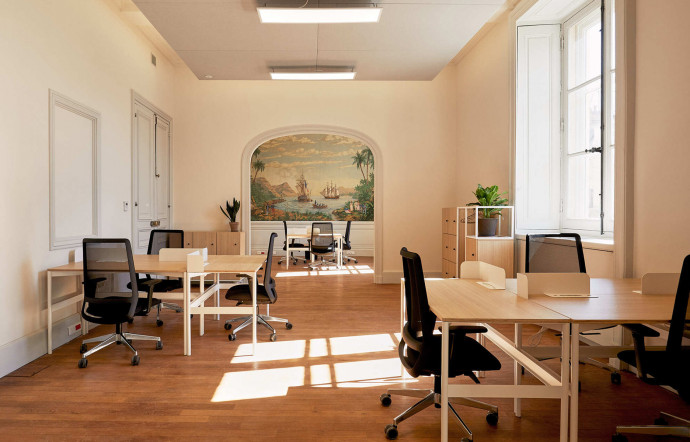 Quelques-uns des 600 postes hébergés par Morning dans ce nouvel espace.