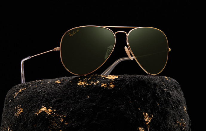 ray ban aviator - lunettes de soleil or - the good life