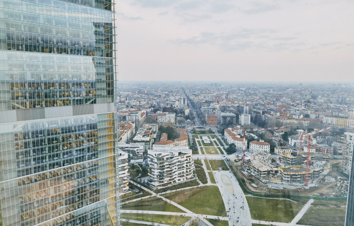 Quartier d’affaires en développement, Porta Nuova accueille, notamment, la tour Unicredit.