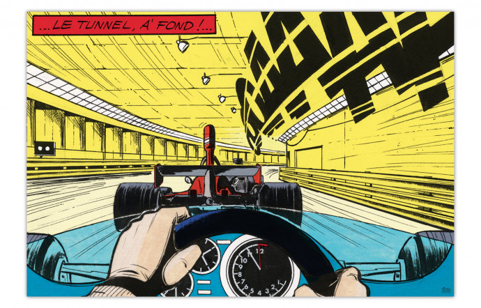 Michel Vaillant Art Strips sur michelvaillantartstrips.com, à partir de 2 600 €.