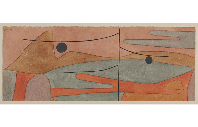 Zweifrucht-Landschaft II (Paysage aux deux fruits II), 1935, Paul Klee.
