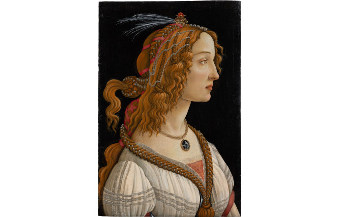 Portrait de jeune femme dit La Belle Simonetta, vers 1485, Sandro Botticelli.