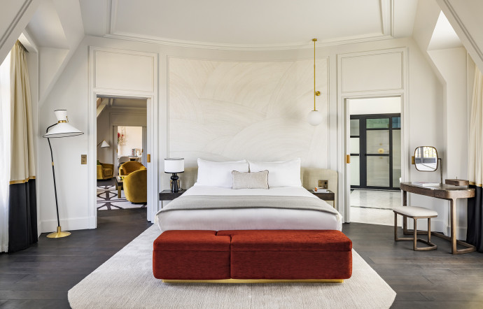 L’une des suites de l’hôtel Kimpton, décorée par Charles Zana.