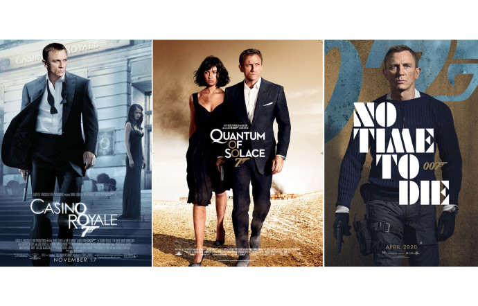 Casino Royale (2006), Quantum of Solace (2008) et No Time to Die (2021).