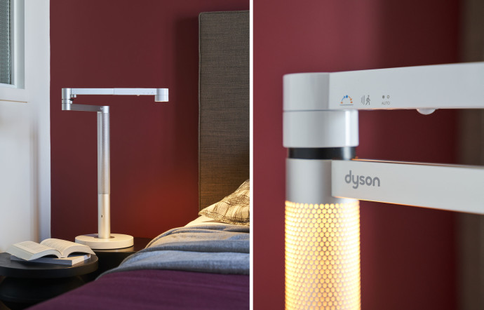 La lampe qui s’adapte à la lumière environnante inventée par Jake Dyson. // @Stevens Frémont au New Hotel Le Voltaire
