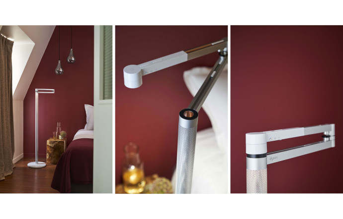 La lampe Dyson Solarcycle Morph™, revisite l’éclairage artificiel traditionnel et trouve de vraies solutions. // @Stevens Frémont au New Hotel Le Voltaire