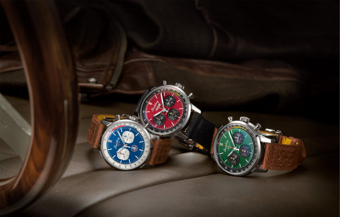 Dénommé « Top Time Classic Cars », ce trio de chronographes célèbreles mythiques Chevrolet Corvette, Ford Mustang et AC Cobra.