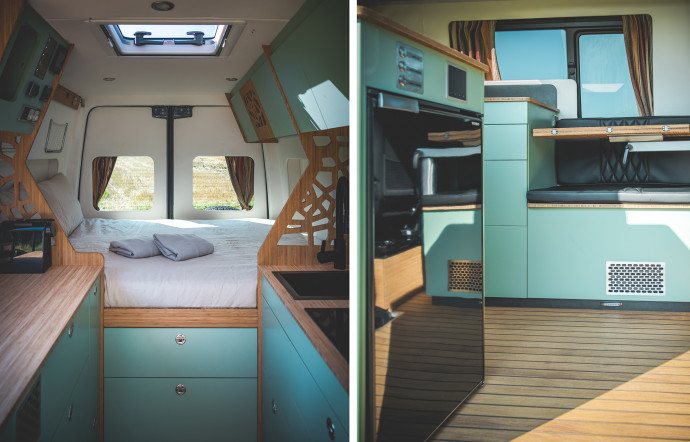 Un voyage en van option tout confort.