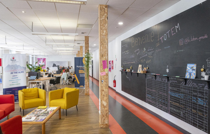 La French Tech in the Alps Grenoble, coopérative dédiée aux start-up, met notamment à leur disposition le Totem, un lieu d’animation