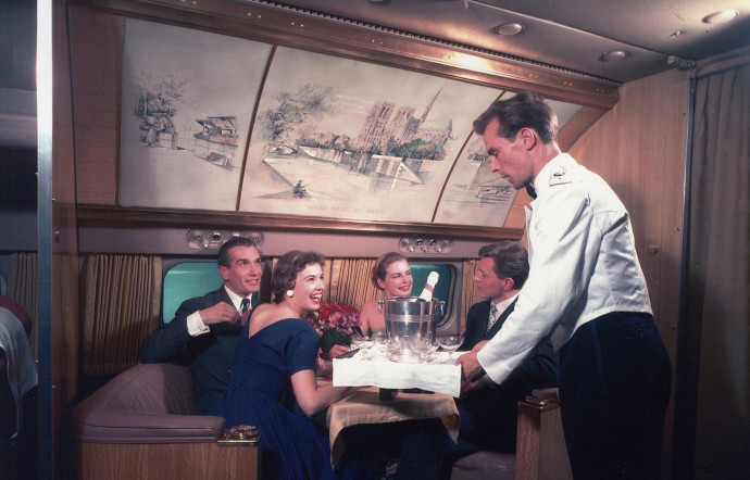 A bord du Parisien Spécial, dans les années 50.
