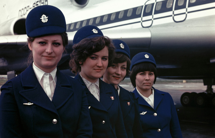 Les hôtesses Aeroflot, en 1985.