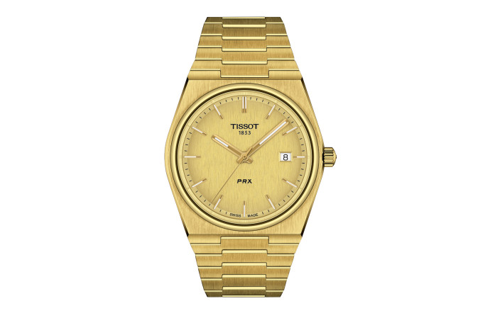 Tissot PRX Quartz 40 mm, entre 345 € et 475 €. www.tissotwatches.com