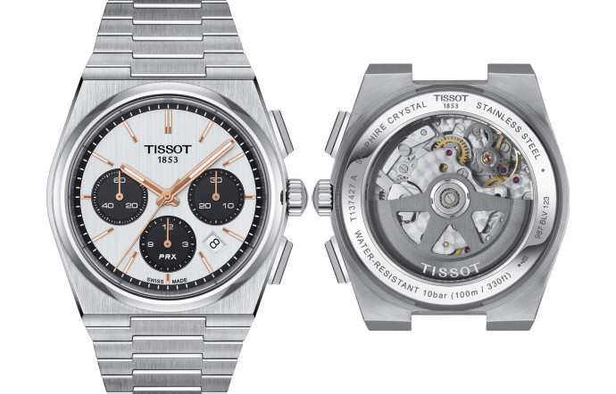 Tissot PRX Chronographe Valjoux, 1795 €. www.tissotwatches.com
