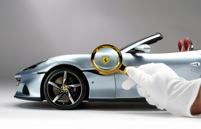 Ferrari Portofino M, à l’échelle 1/8. www.amalgamcollection.com