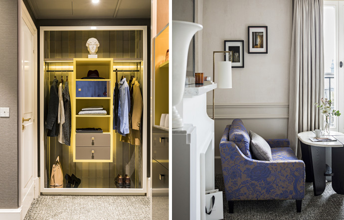 Grâce à des choix de couleurs contemporaines, l’hôtel Le Scribe s’ancre dans son époque.