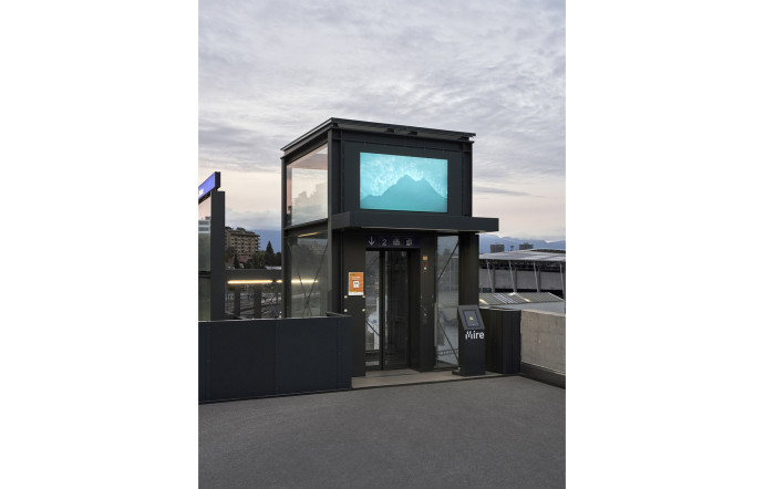 En Suisse, 13 œuvres d’art vidéo ont été installées dans les gares du Léman Express.