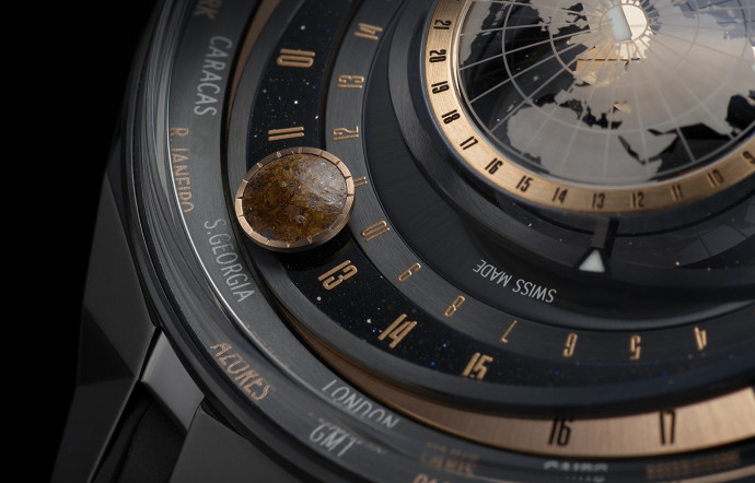 Ulysse Nardin Blast Moonstruck, boîtier de 45 mm en céramique et titane DLC. 71 300 €.