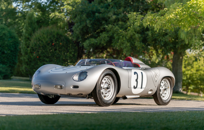 Porsche 718 RSK Werks Spyder, 1959, estimée entre 4 800 000 et 5 200 000 $.