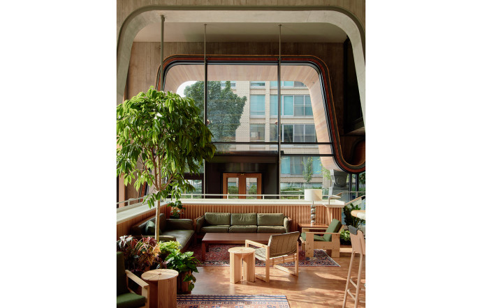 Le lobby du Ace Hotel Toronto.