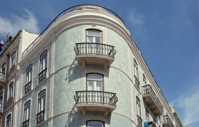 L’architecture si typique de Lisbonne.