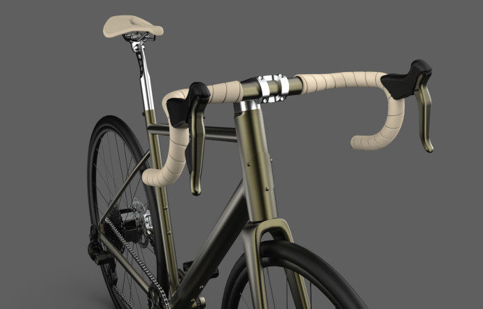 « En route », le vélo de NoDesign est léger, polyvalent, durable et réparable, fait est en acier chrome-molybdène, produit en France par Osborn Metals.