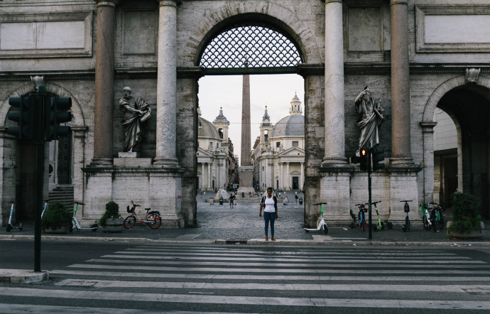 Près de la piazza del Popolo.