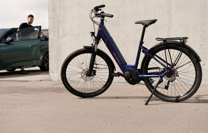 Le modèle de ville électrique eC01 de Peugeot.