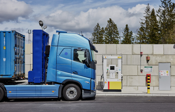 Le nouveau camion zéro émission de Volvo Truck, à pile à combustible alimentée à l’hydrogène.