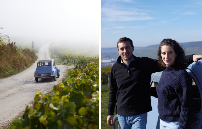 Guillaume et Pauline Bonvalet n’ont pas hérité de vignes, pourtant ils ont réussi à concrétiser leur rêve.