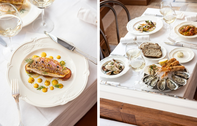 Qu’on choisisse un plat de poisson ou un plateau de fruits de mer, chaque met chez Mer & Coquillage est dressé au scalpel.
