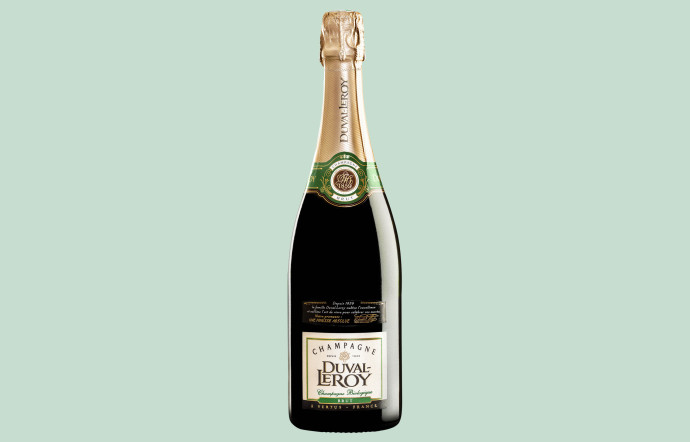 Le champagne Duval-Leroy.