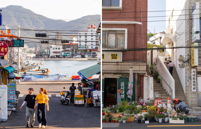 La ville de Tongyeong tient son nom de la réunification de Chungmu (son ancien nom) au district de Tongyeong. Elle compte 151 îles, et son port est considéré comme le plus beau de Corée du Sud.
