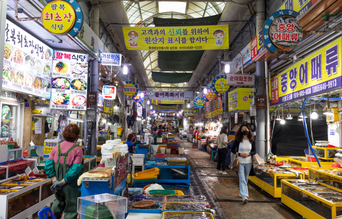 Le marché au poisson.