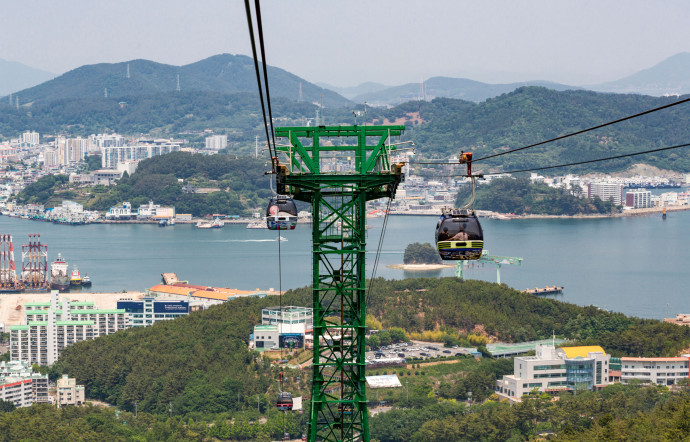 Le téléphérique de Tongyeong.
