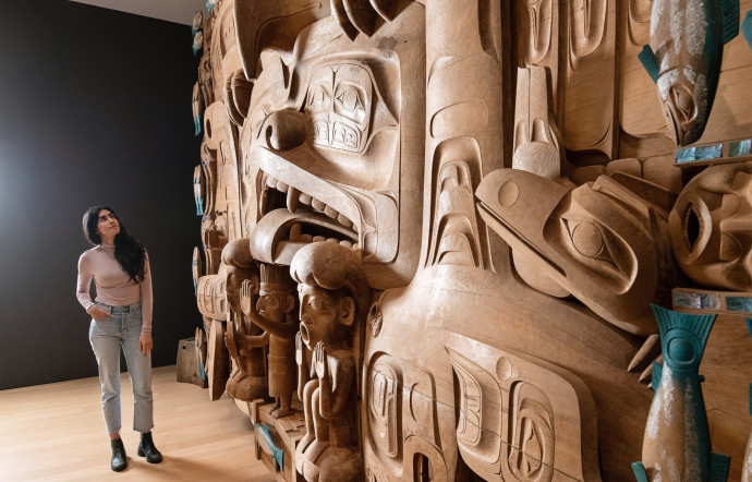 À l’intérieur de l’Audain Art Museum.
